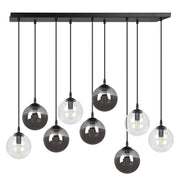 Lampadario Emibig COSMO 9 luci E14 nero multicolor