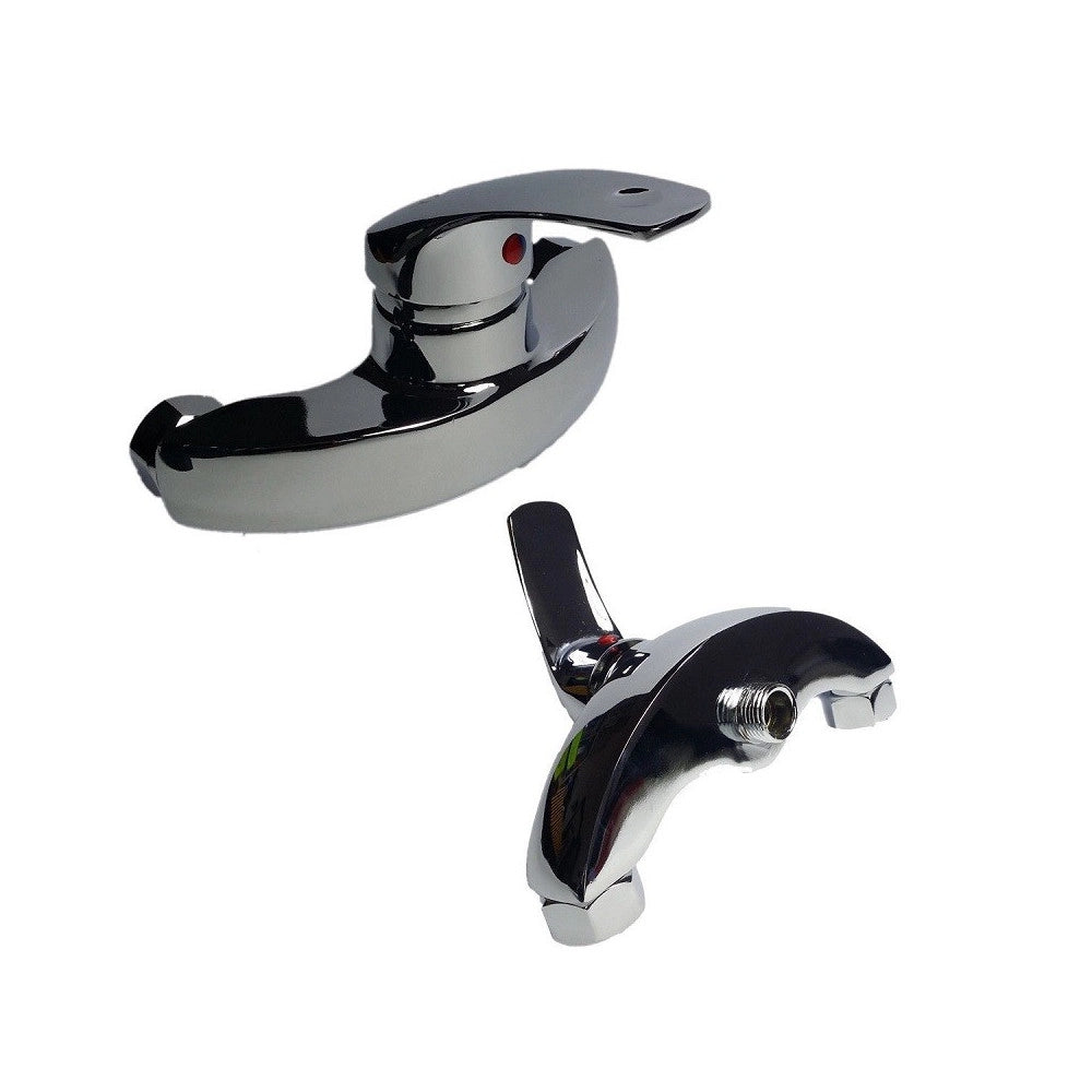 Trade Shop - Rubinetto Miscelatore Vasca Da Bagno Cromato Con Attacco Per Doccia 80018 -