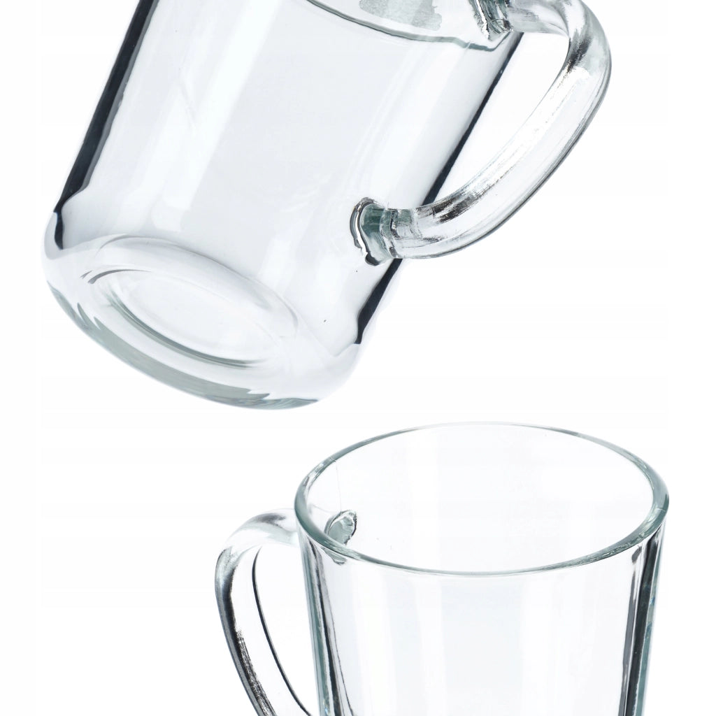 Set di 4 bicchieri da tè e caffè invernali KADAX da 410 ml con manici.