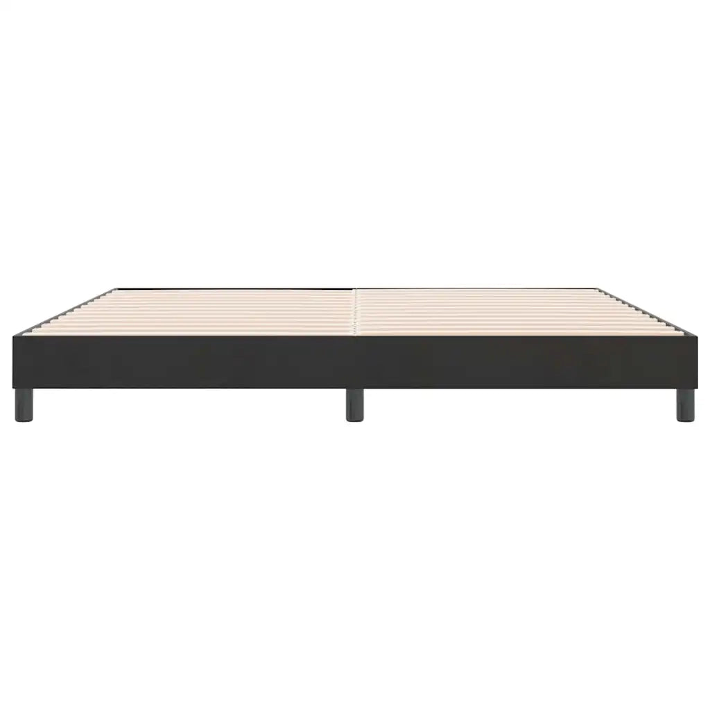 Letto matrimoniale | Letto per adulti | Giroletto senza Materasso Nero 180x210 cm in Velluto