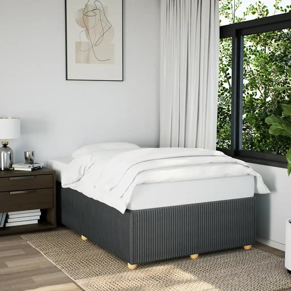 Giroletto senza Materasso Grigio Scuro 120x200 cm Tessuto