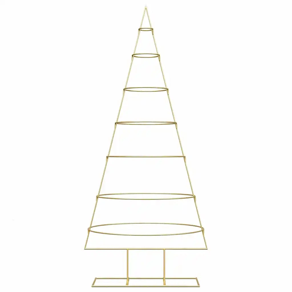 Albero di Natale in metallo con supporto Oro 180 cm 42019155