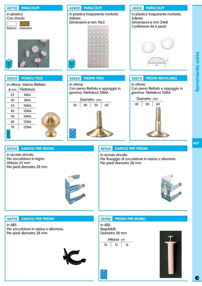 100pz gancio abs mm.28 per zoccolo alluminio resina cod:ferx.38329