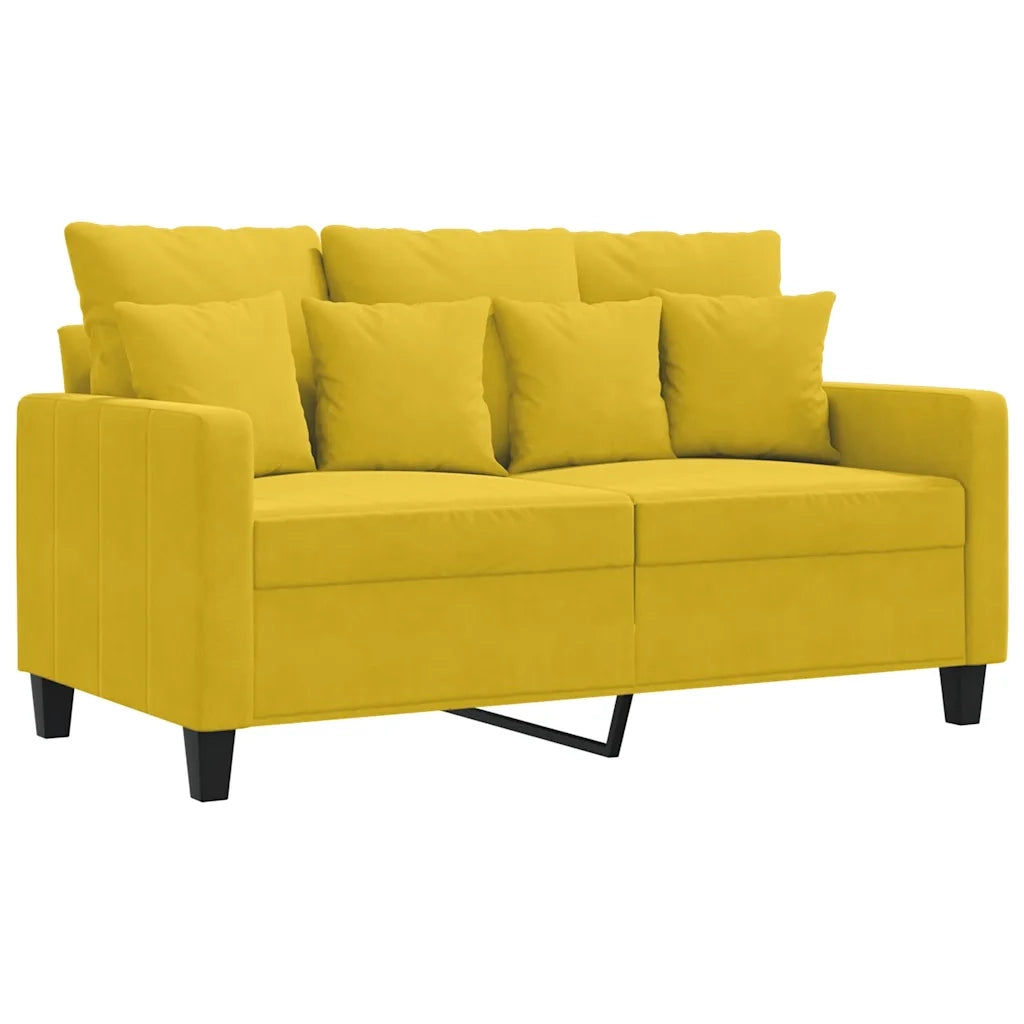 Divano a 2 Posti-Sofa 2 Posti giallo 120 cm in Velluto 145970