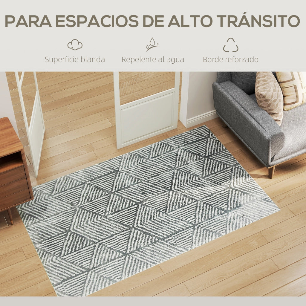 Tappeto Moderno ¨C Minimal ¨C Grigio Scuro 170x120 cm
