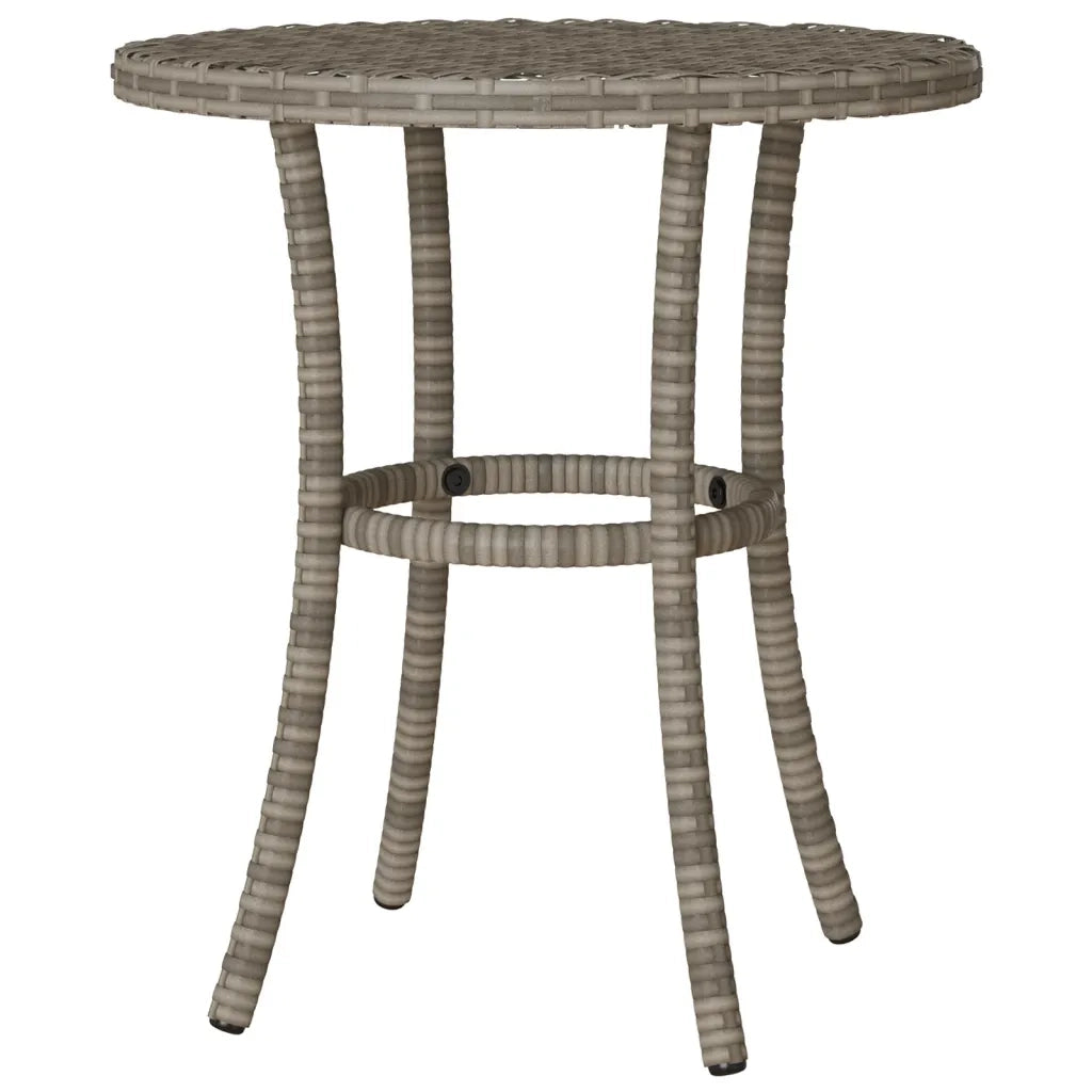 Set da Bistrò 3 pz con Cuscini Grigio in Polyrattan 365203
