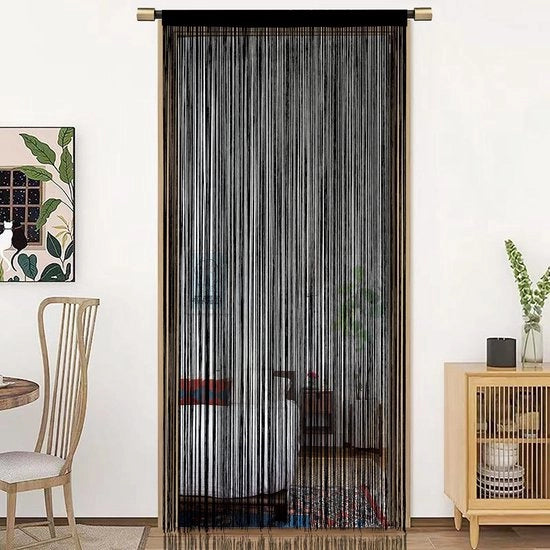 Tendal di Bamboo Isolante Macramé 90x245cm con Stringa in Poliestere