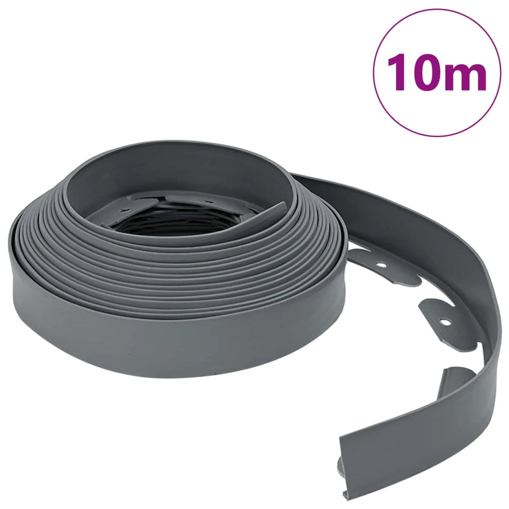 Bordure per prato Grigio 1000 x 4 x 5 cm Plastica 42029844