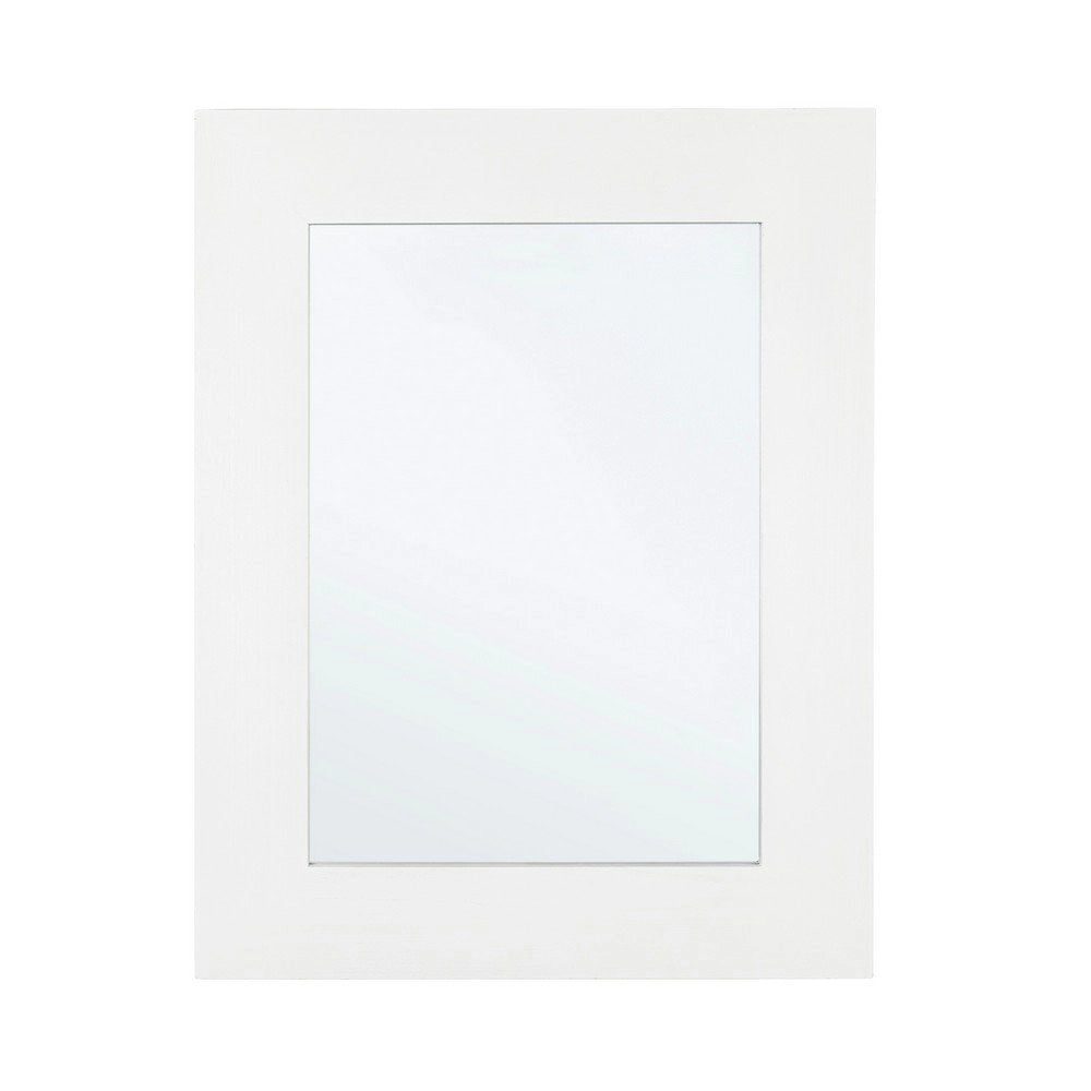 Specchio Rettangolare Legno Bianco Moderno da Parete 72x92 - YOUNG