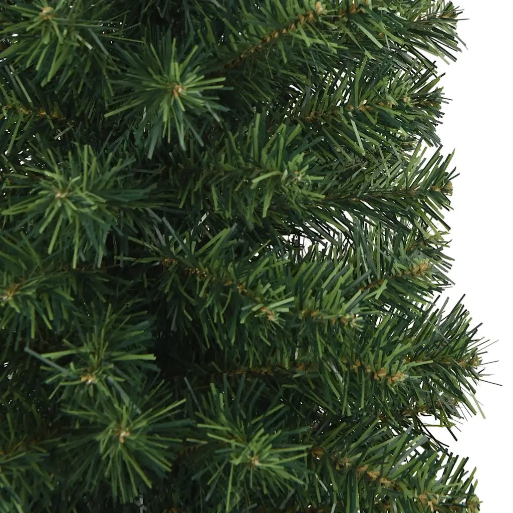 Albero di Natale Artificiale Sottile con Base Verde 240 cm PVC 320952