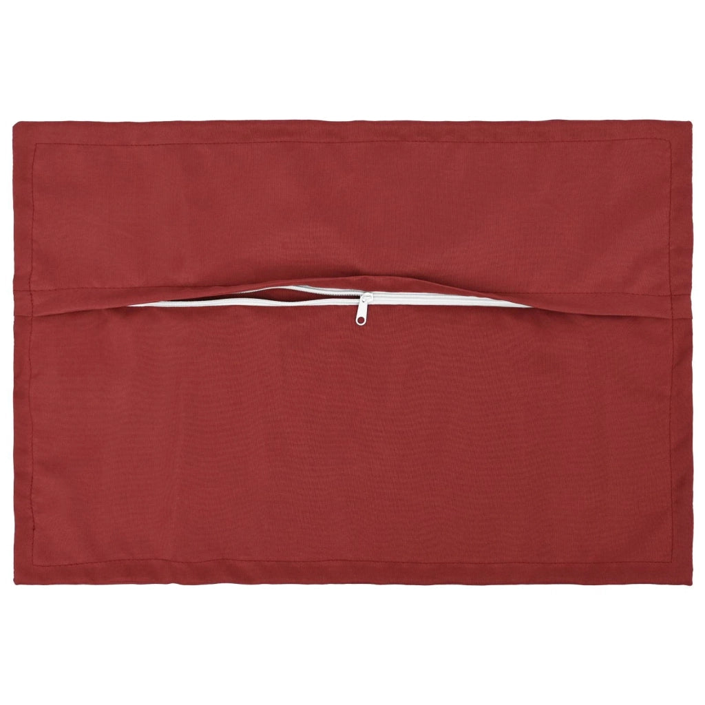 Cuscino con cuscino HOUTEN 2 pz Rosso Vino Poliestere 932313