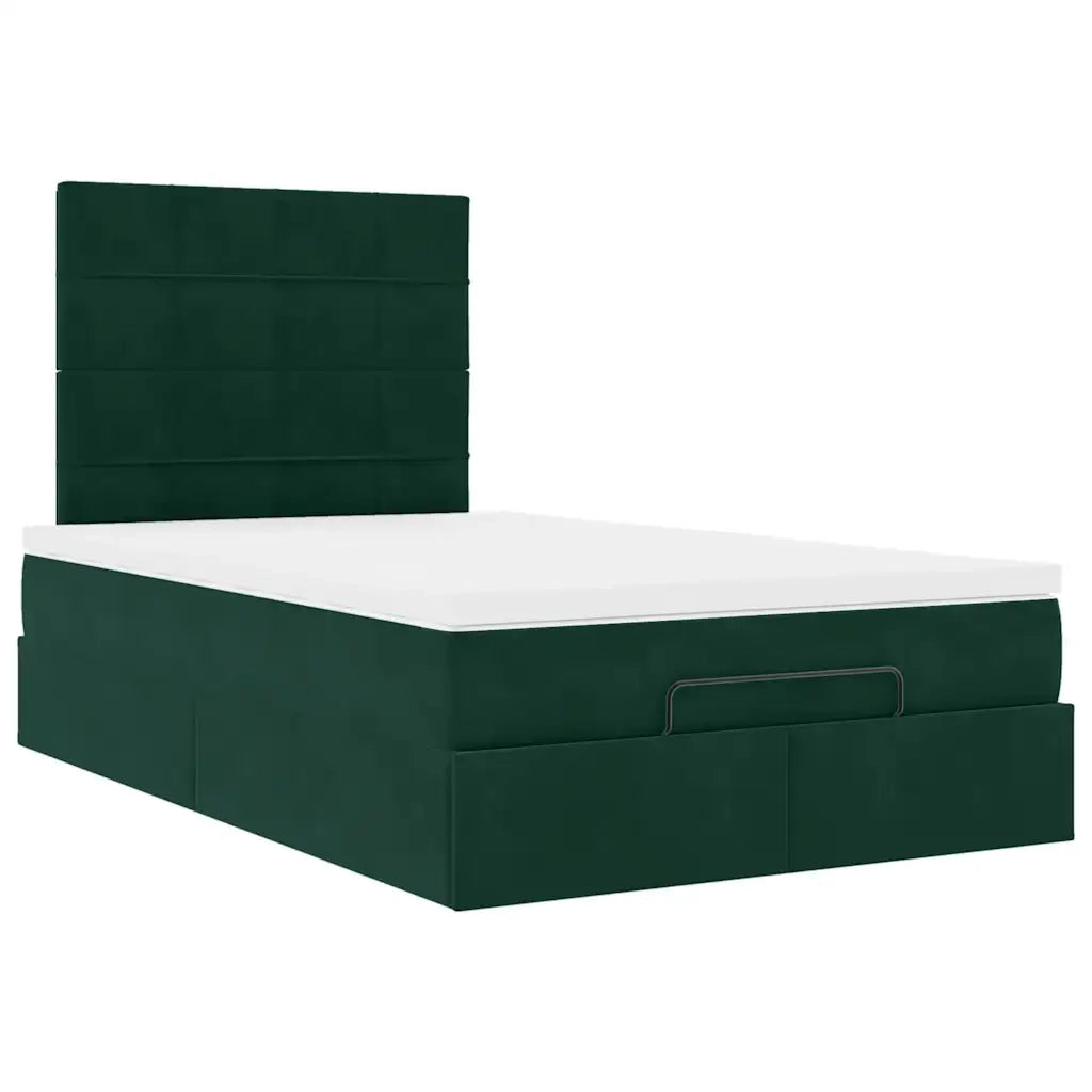Struttura Letto Pouf con Materassi 120x190 cm Velluto 3313460