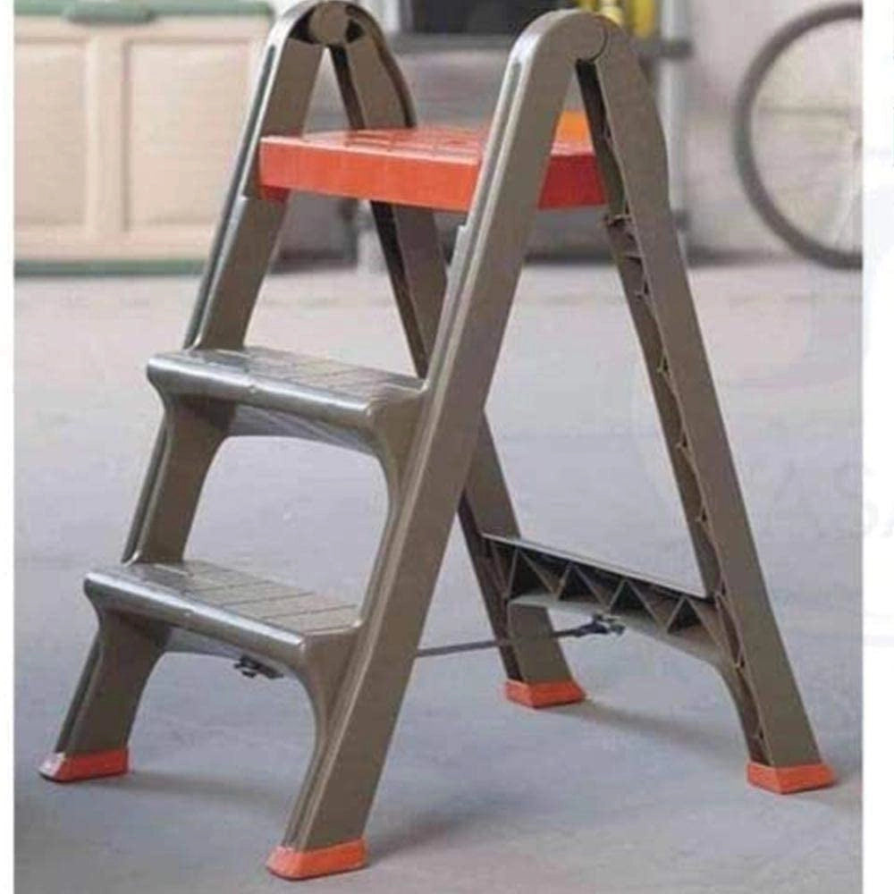 BAMA SKALA SGABELLO SCALETTA 3 GRADINI RICHIUDIBILE 47 X 70 X 78 CM TORTORA