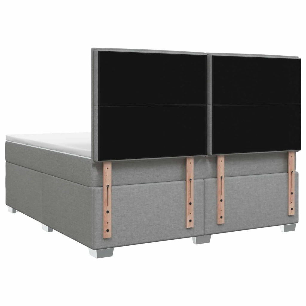 Letto box spring con materasso Grigio Chiaro 140 x 200 cm 3453416