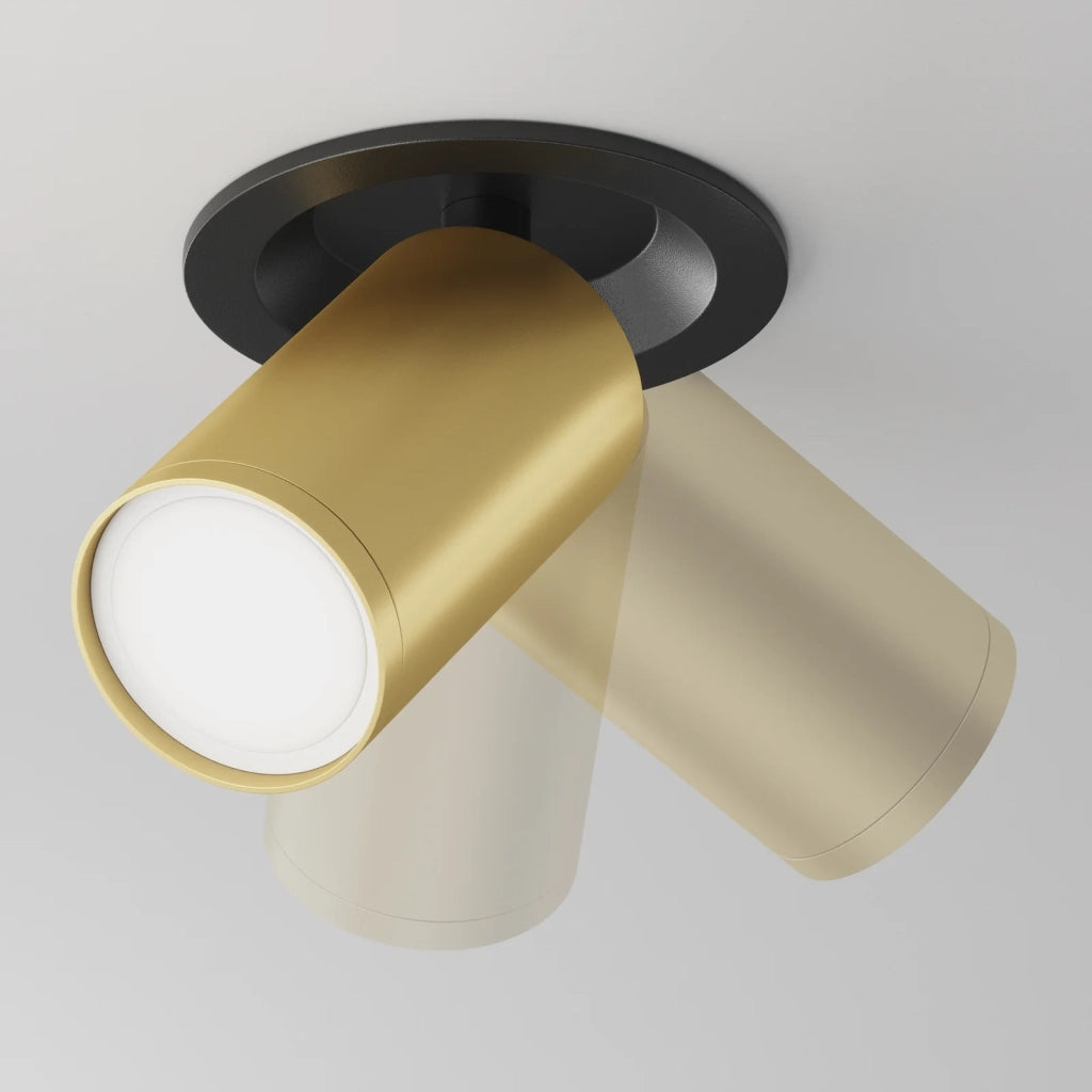 Maytoni Lampada da Incasso FOCUS S 1 luce GU10 nero alluminio