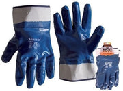 12 PA GUANTI SICUREZZA LAVORO BRIXO NBR/MANICHETTE COTONE JERSEY