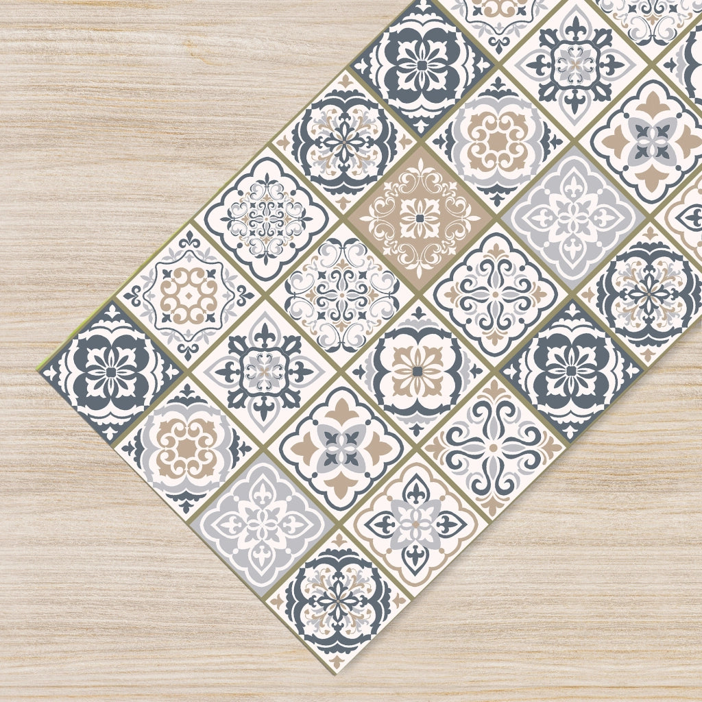 Tappeto passatoia antiscivolo made in Italy diversi modelli 50x180cm - Piastrellebeige
