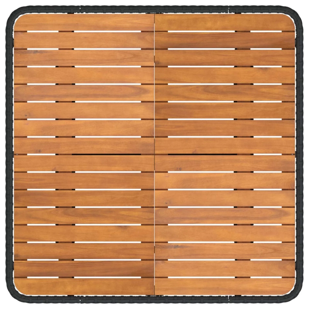 Set di Mobili con cuscino 7 pcs Nero e Crema Rattan in PE 3422210