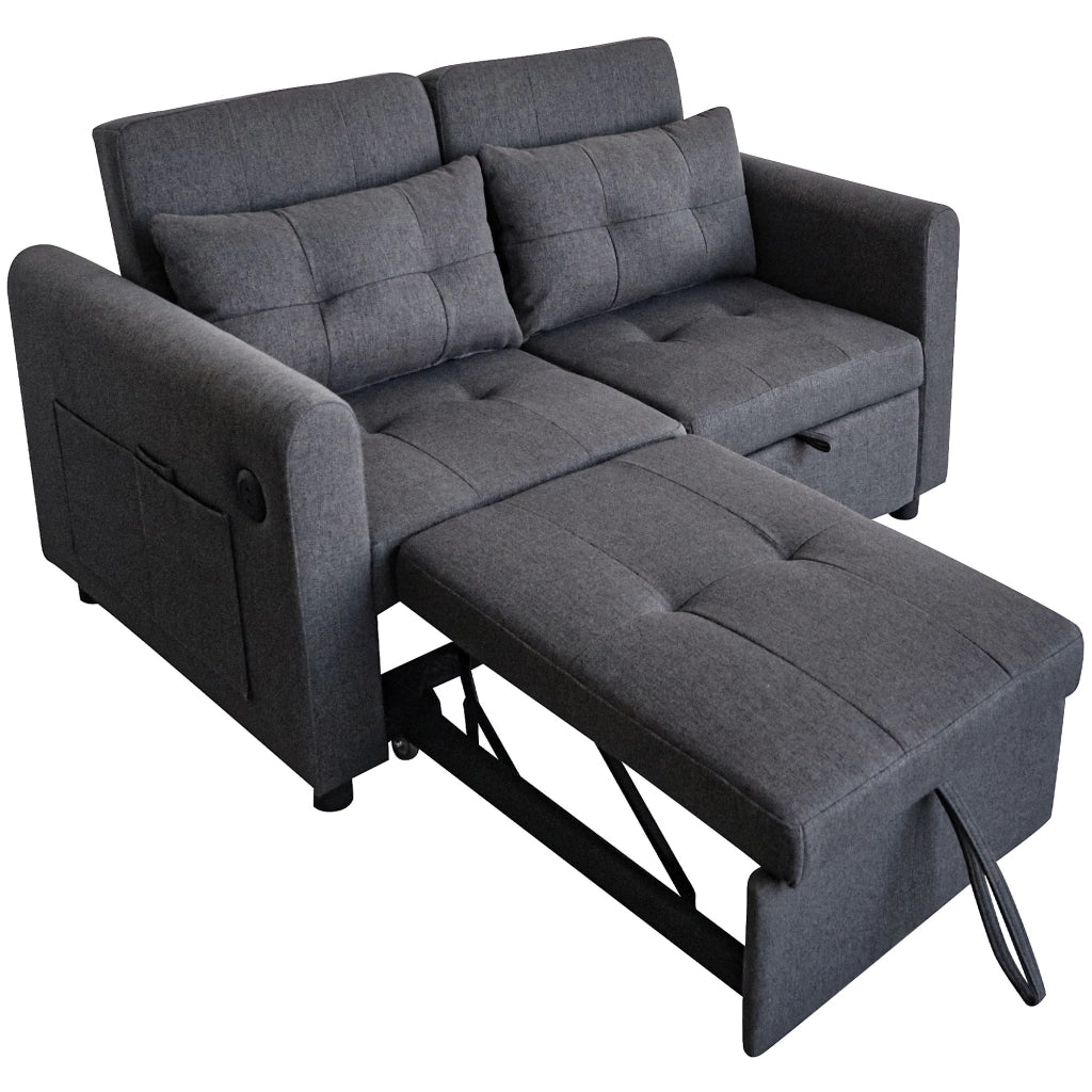 Divano letto moderno - Zephmum- 3 in 1 schienale regolabile USB