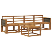 Set di divani da esterno 4 pcs Naturale