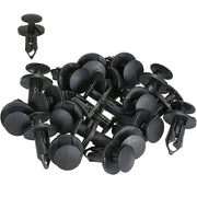 Trade Shop - Kit 40pz Clip Di Fissaggio Automatico Rivetto In Plastica Per Paraurti Auto Nero -