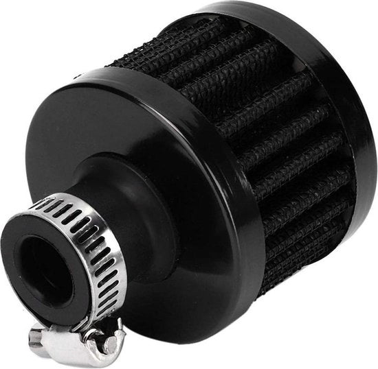 Filtro di ingresso per oli 20mm - Vanne di scarico universale per auto - Nero.