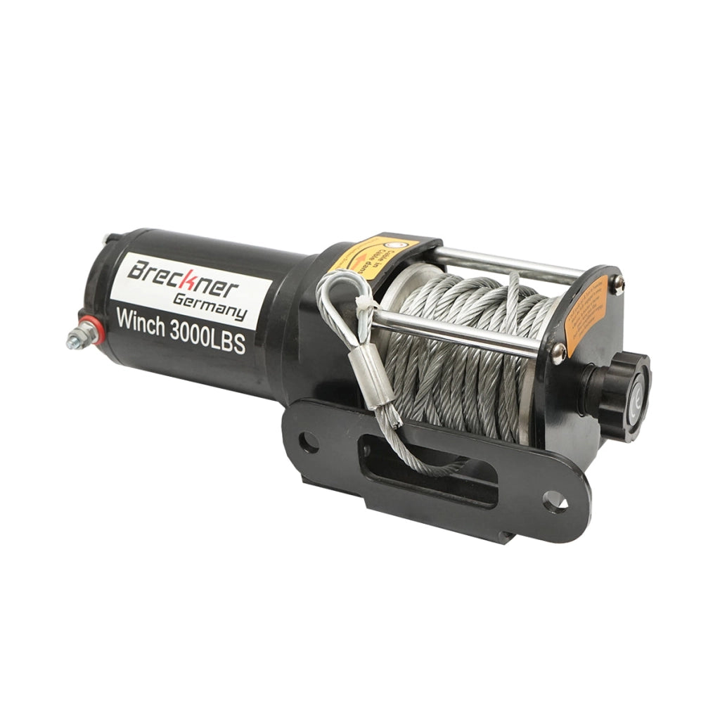Verricello elettrico con telecomando 12V, 1,6T (3000 libbre), lunghezza cavo 9,2m