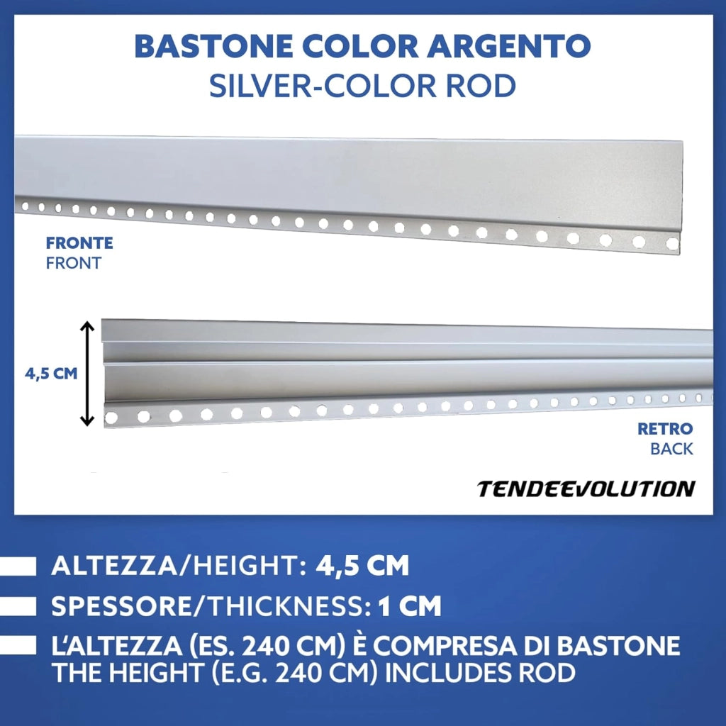 Tenda Catena Antimosche Alluminio Nero | Largh. 0,80m x Alt. 2,60m | Protezione Insetti, Porta, Esterno, Interno, Casa, Ufficio