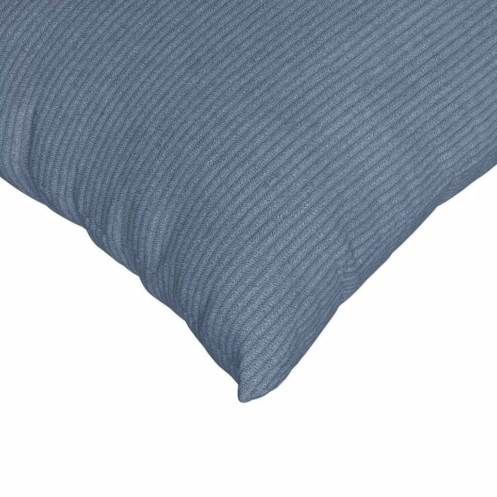 Cuscini da Divano 2 pz-Set di 2 Cuscini per Sofa Blu 80 x 40 cm Tessuto in Cords 348671