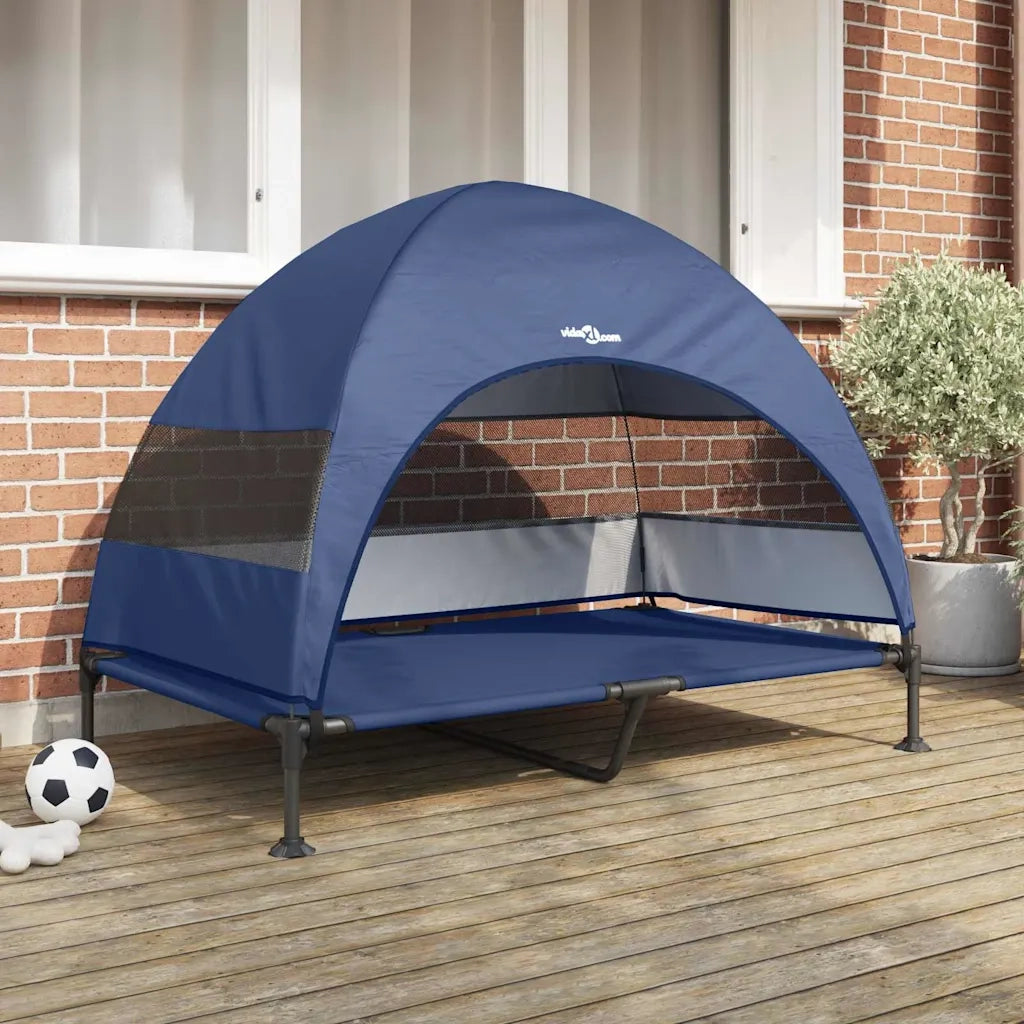 Letto per Cani Elevato Blu navy 127 x 81 x 108 cm CFW4173246