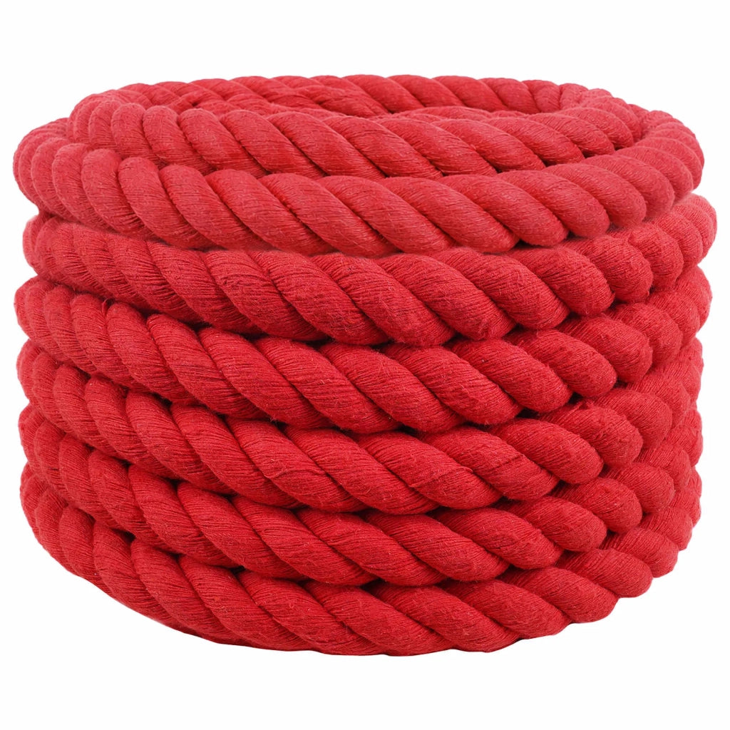 Corda | Fune Rosso 3,6 x 3,6 x 500 cm Cotone