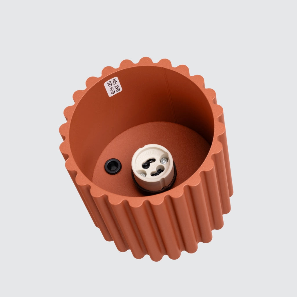 Lampada da soffitto AURA 1 rosso ocra GU10