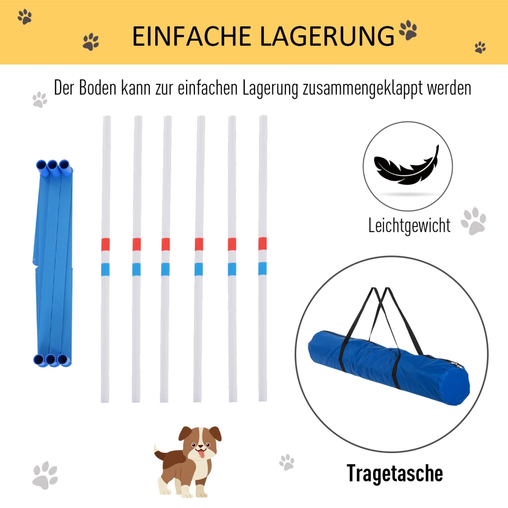 Set Agility per Cani 6 Pezzi ¨C Minimal ¨C Grigio