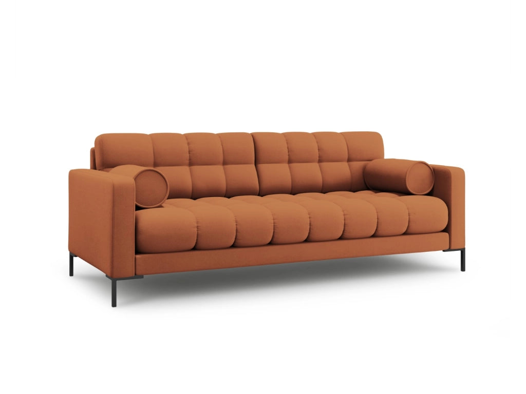 Cosmopolitan Design - Divano "Bali" 4 posti in tessuto strutturato mattone 