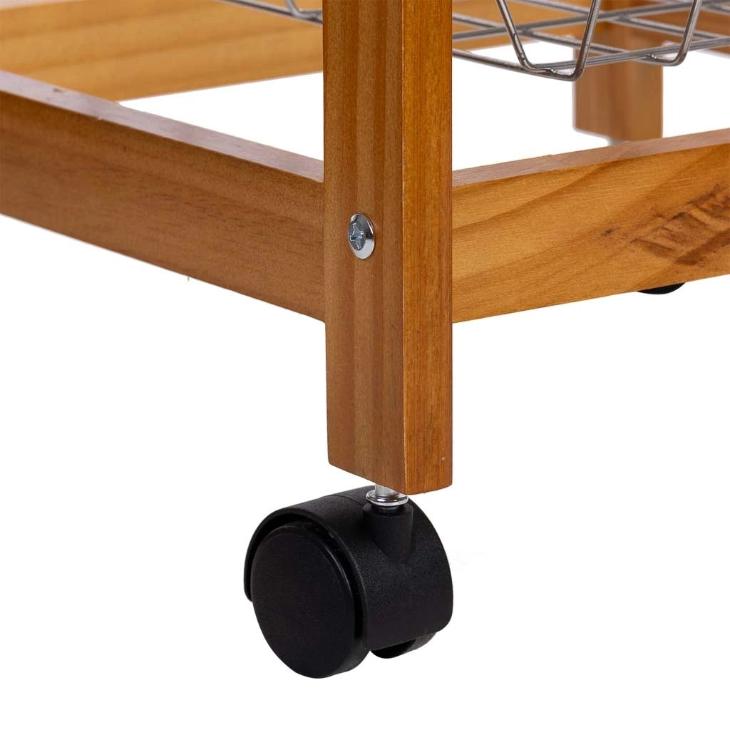 Carrello cucina in legno 37x37x76h cm