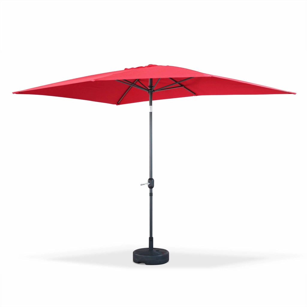 Ombrellone rettangolare, 2x3m, rosso