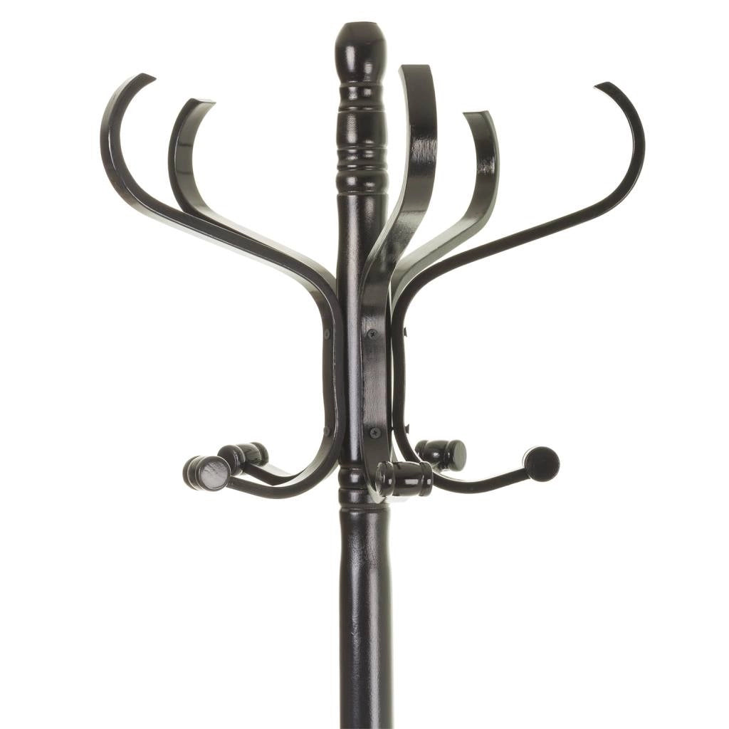 Appendiabiti da terra in legno Nero 45x45x182h