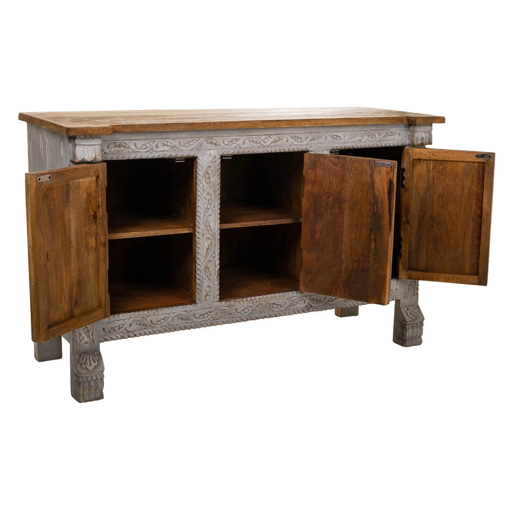 Credenza in legno marrone 124x47x76