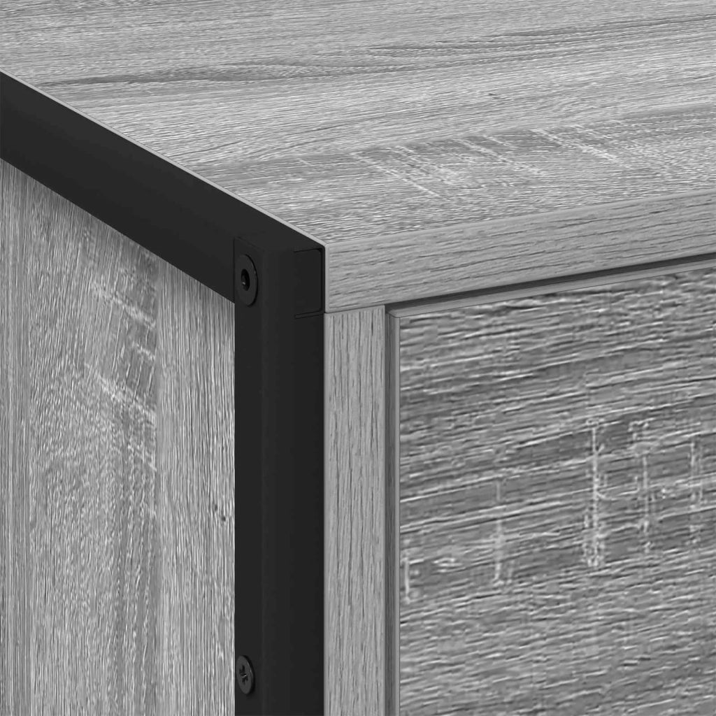 Comodino-Tavolino da notte Grigio Sonoma 50 x 39.5 x 50 cm Legno multistrato