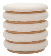 Pouf Elegante Damasco Ø 40x42
