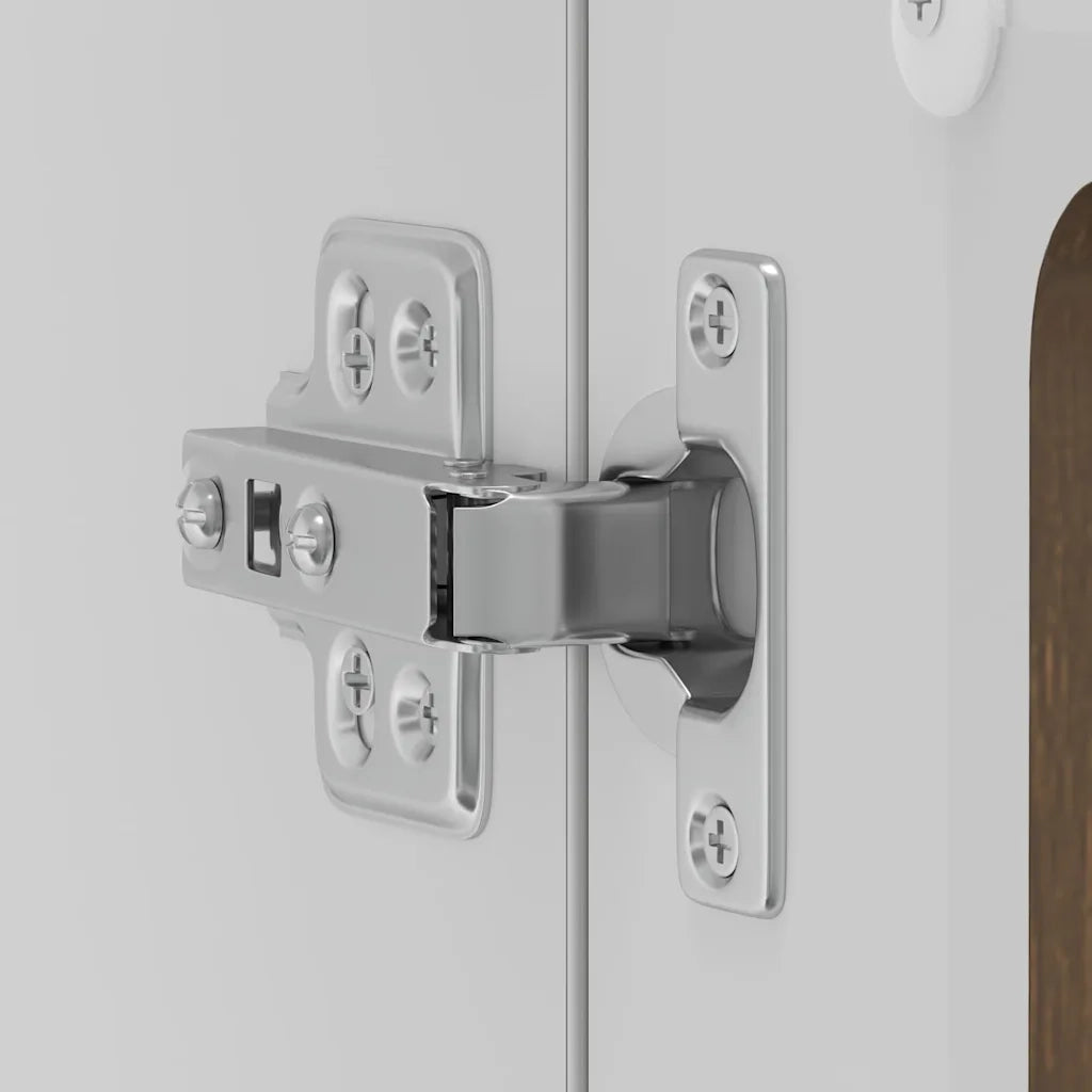 Pensile da Cucina con Porta in Vetro Kalmar Rovere Marrone 853614