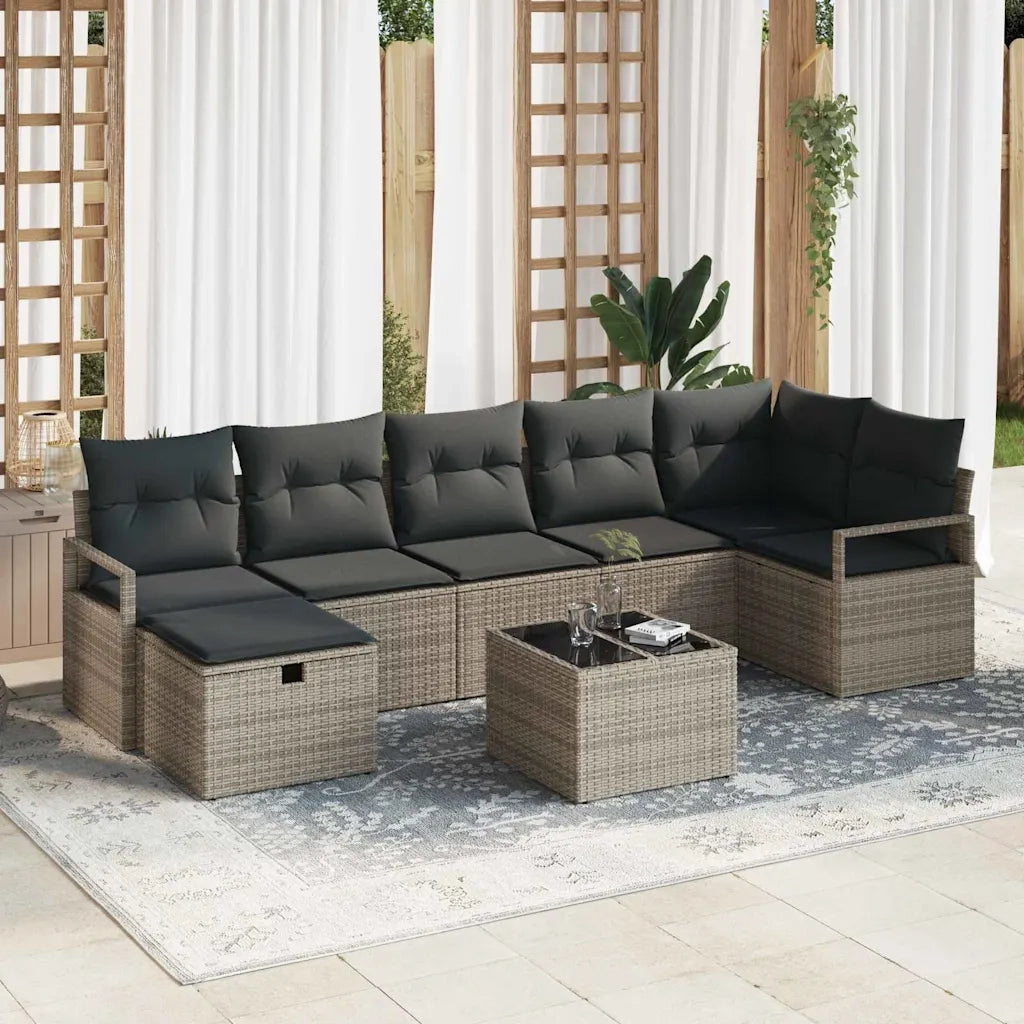 Set di divani con cuscino 4 pcs polyrattan 3360540