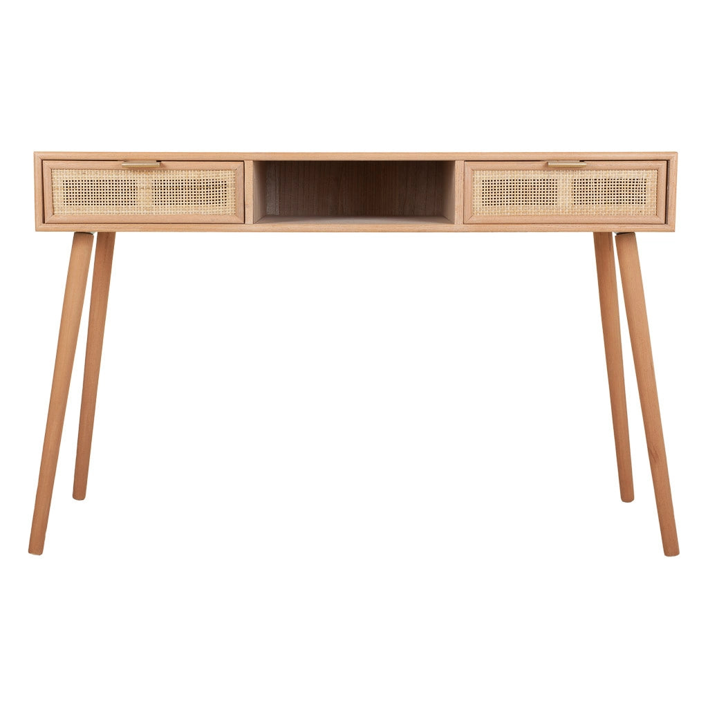 Mobile ingresso in MDF e griglia, marrone, 120x42x79