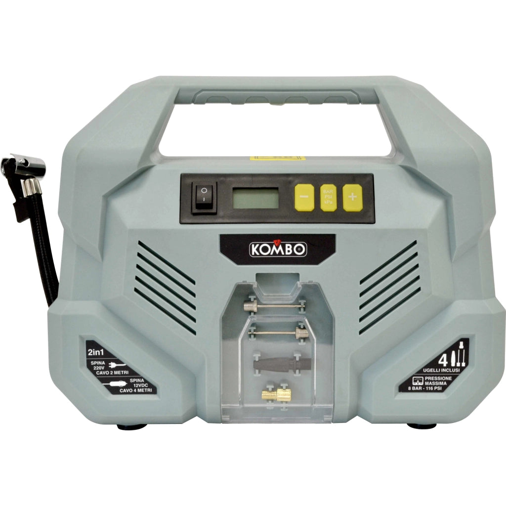 COMPRESSORE 2IN1 12V/220V PORTATILE