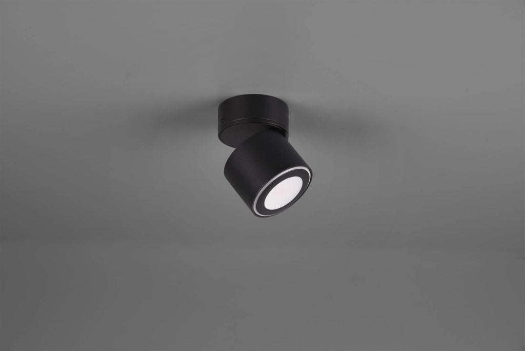 Faretto da parete TAURUS nero LED 2 luci 3000K Trio