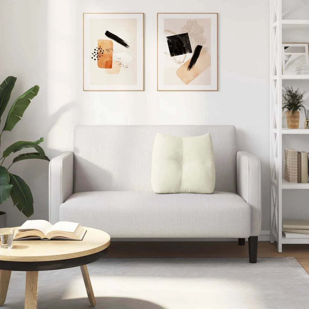 Cuscino per Schiena | Cuscino dorsale Crema 45 x 24 x 50 cm Velluto
