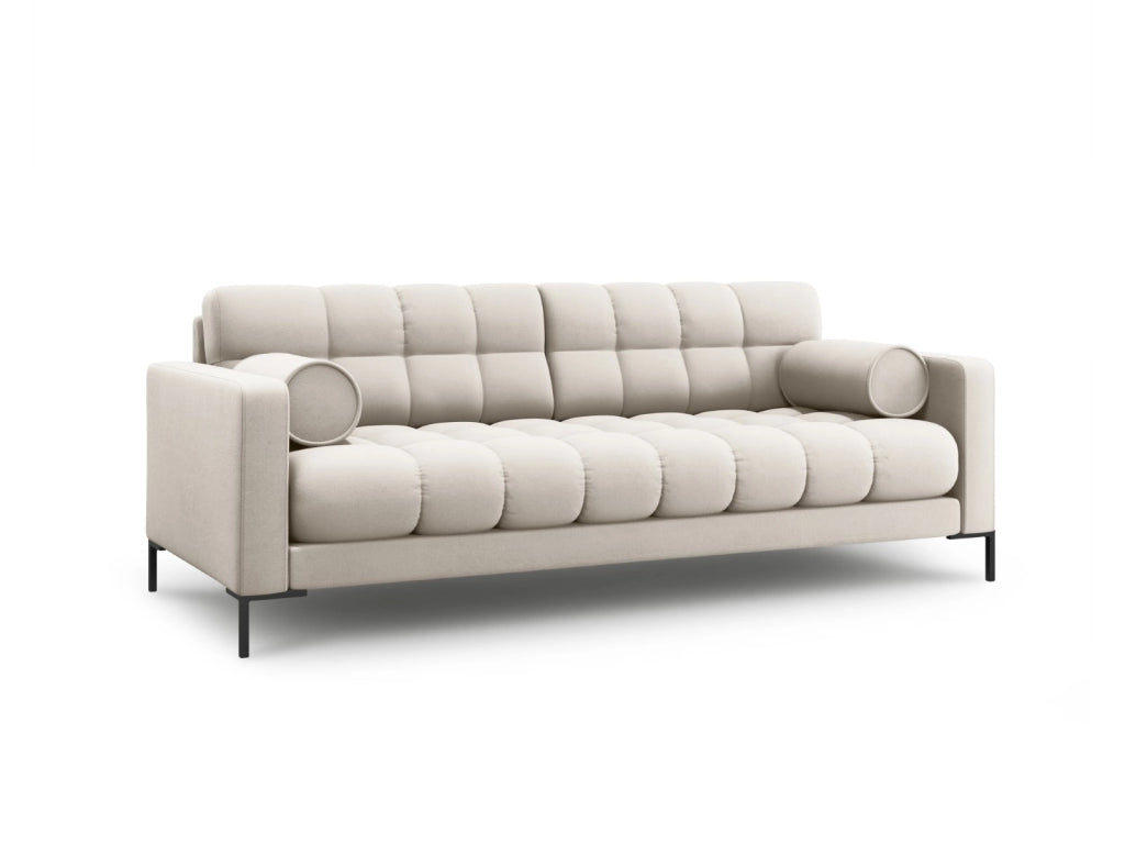 Cosmopolitan Design - Divano "Bali" 4 posti in tessuto strutturato beige 