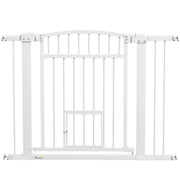 Barriera per cani ¨C zephmum ¨C Bianco 76-104 cm