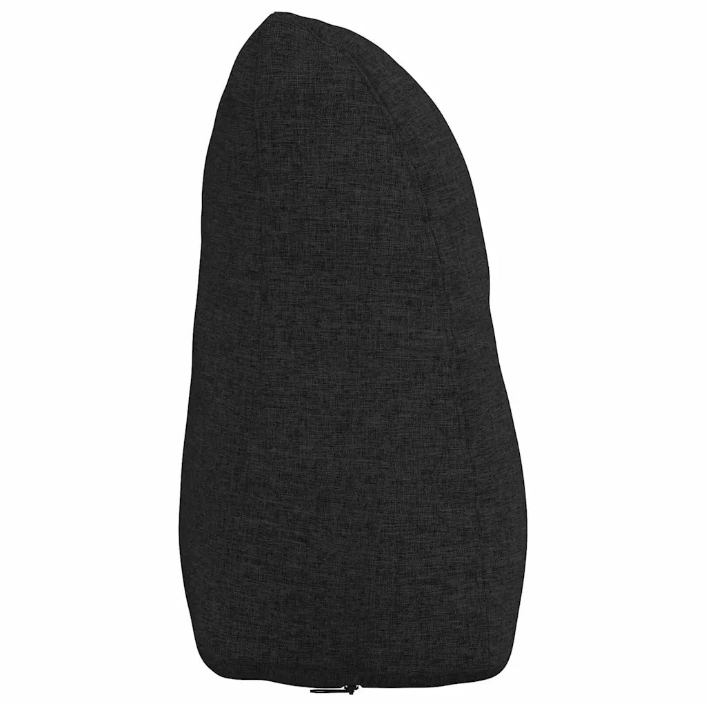 Cuscino per Schiena Nero 45 x 24 x 50 cm Tessuto 42014356