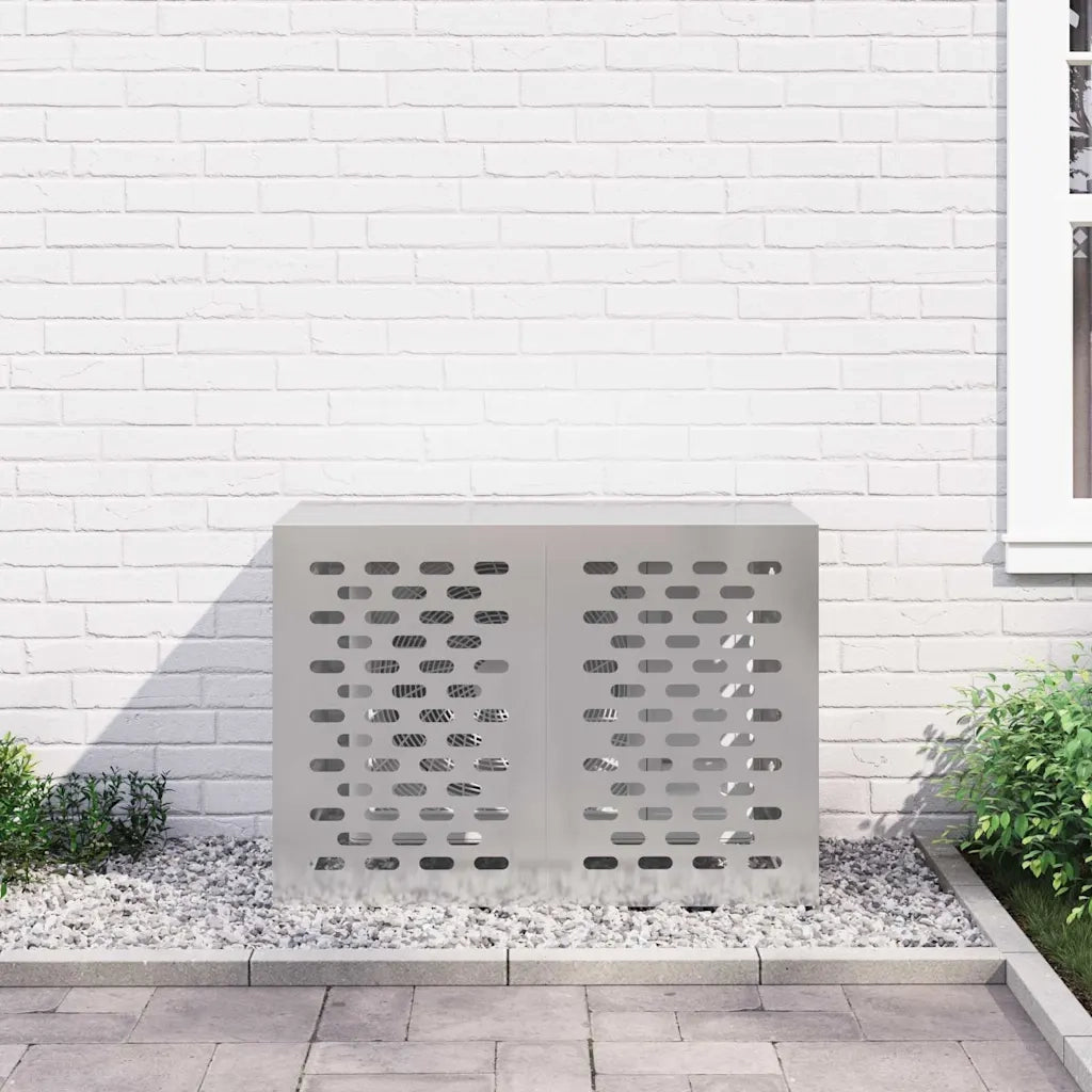 Copertura per condizionatore d'aria Argento 100 x 50 x 70 cm 865901